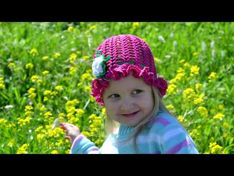 Видео: "Шляпка-панамка крючком для девочки" (Hat-panama crochet for girls)