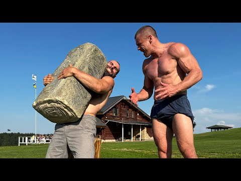 Видео: Поднимаем камень 172 кг 