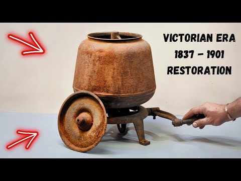 Видео: Реставрация примитивной маслобойки - Я делаю масло для вас!
