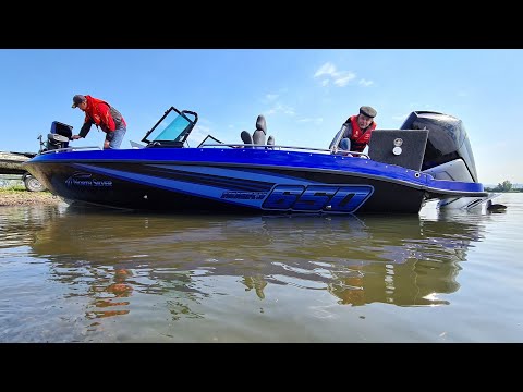 Видео: Катер КОСМИЧЕСКИЙ корабль. NorthSilver Husky 650. Мощный профессиональный тюнинг.