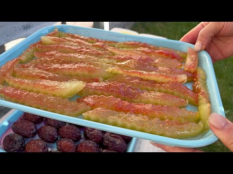 Видео: Бесподобно Вкусные Цукаты из Арбузных корочек без Возни и Затрат