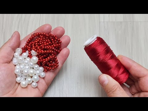 Видео: 😉👍 ВЫ ДОЛЖНЫ ВИДЕТЬ ЭТО, Я СДЕЛАЛА ЭТО С БЕЛЫМ ЖЕМЧУГОМ И КРАСНЫМИ БУСИНАМИ, ЭТО БЫЛО ОЧЕНЬ МИЛО.