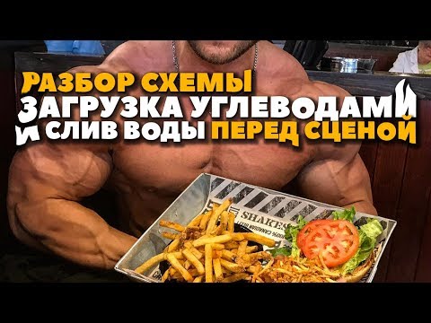 Видео: УГЛЕВОДНАЯ ЗАГРУЗКА, СЛИВ ВОДЫ (БОДИБИЛДИНГ)