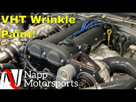 Видео: VHT Wrinkle Paint — покраска крышки клапана (как)
