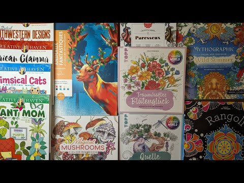 Видео: Покупки, новинки май 2024. Creative Haven, Topp, Hachette, Magical Mushrooms