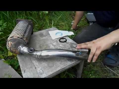 Видео: Ремонт катализатора, глушителя Пежо 307.