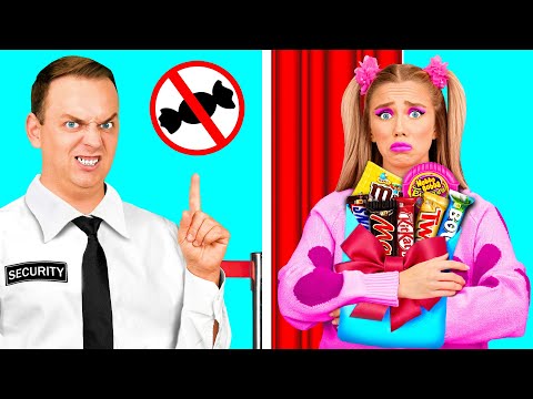 Видео: Как Пронести Сладости в Кинотеатр от BaRaDa Challenge