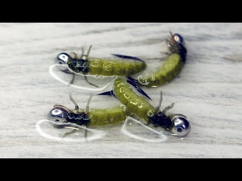 Видео: "Живой" Ручейник с Лапками за Пару минут! Caddis Larva. Простая и рабочая имитация