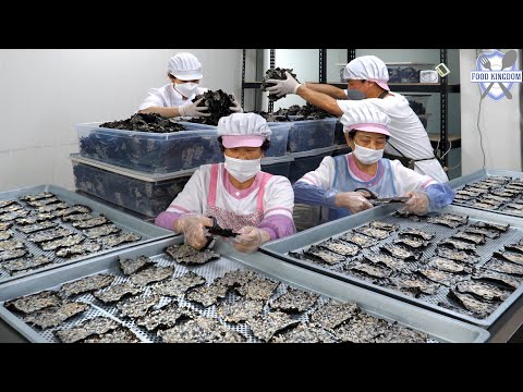 Видео: очень хрустящий! Корейская традиционная закуска (жареные водоросли)