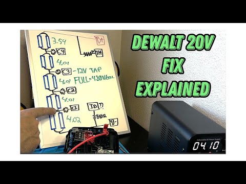 Видео: Объяснение ремонта аккумулятора Dewalt 20 В