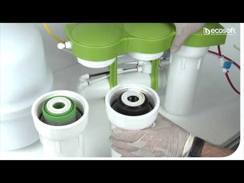 Видео: Заміна картриджів у фільтрі зворотного осмосу Ecosoft P`URE Balance