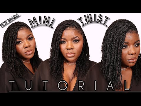 Видео: Mini Twist Install Ft. Hot Braids 100% натуральные волосы Объемные волосы | Dilias Empire.