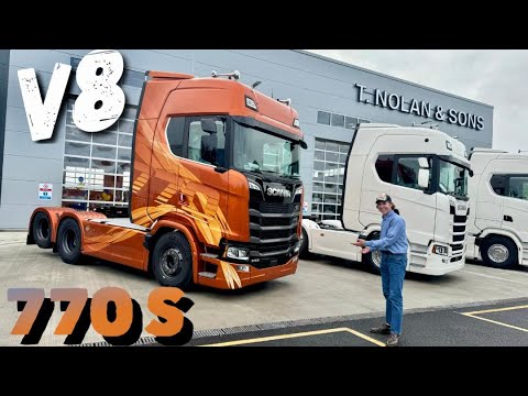 Видео: SCANIA 770 S Fire Edition и электрические грузовики SCANIA 40 P