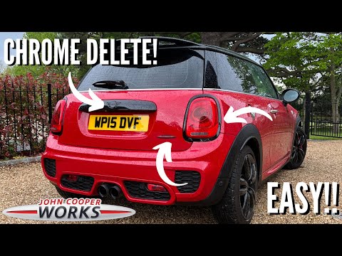 Видео: Как снять хром с задней части F56 MINI JCW! (ОЧЕНЬ ПРОСТО!)