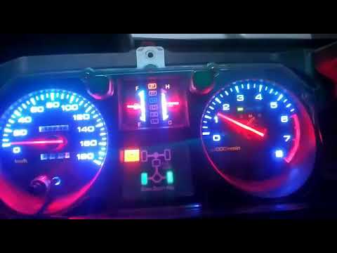 Видео: RGB подсветка шкал приборной панели Pajero 2.