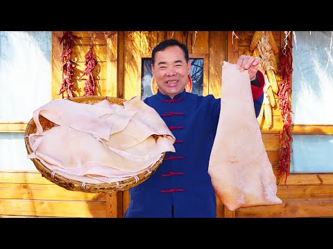 Видео: Свиная шкурка, превращённая в мясной студень! Нежное и вкусное с особым соусом!|Дядя Сельский Гурман
