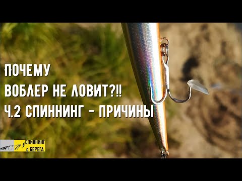 Видео: Почему воблер не ловит?!! Ч.2 Спиннинг - причины