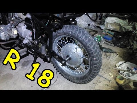 Видео: 18 заднє колесо на  МТ Днепр