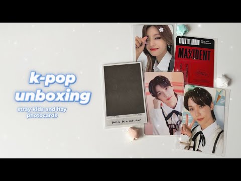 Видео: распаковка карт | новые коллекции | unboxing stray kids & itzy photocards