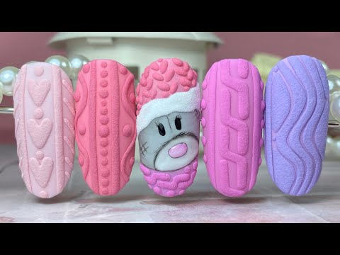Видео: Sweater Nail|3D Cable Knit Sweater Nail Art|Effetto Maglione|Вязаный маникюр.Свитер|Winter Nail Art