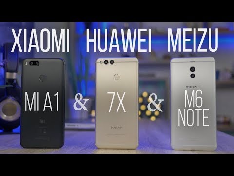 Видео: Лучшие китайцы. Xiaomi Mi A1 & Honor 7X & Meizu M6 Note. Сравнение смартфонов за 200$