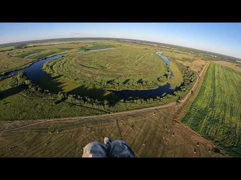 Видео: моторные полёты над красотами Заборья,Солотчи и Пощупово