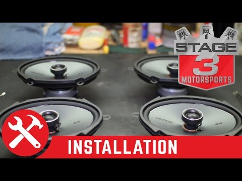 Видео: Установка комплекта для модернизации динамиков KSC684 6x8 для F250 и F350 Super Duty Kicker 1999-...