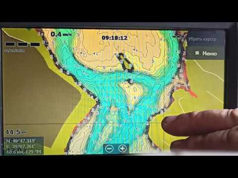 Видео: Карта глубин.Ладыжинское водохранилище.