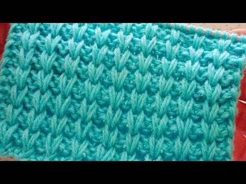 Видео: Красивая резинка спицами поворотными и круговыми рядами.