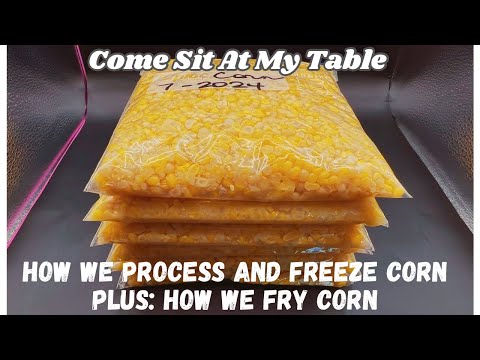 Видео: Как мы обрабатываем и замораживаем кукурузу и как мы жарим кукурузу. Пошаговое руководство по кон...
