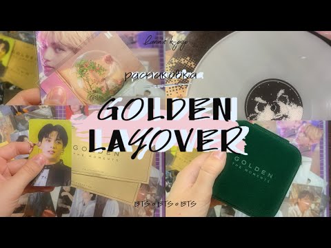 Видео: 💌 Распаковка покупок из Кореи — Jung Kook Golden V Layover | K-pop haul