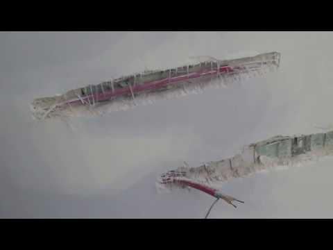 Видео: Как себя ведет нагревательный кабель под гипсовой штукатуркой