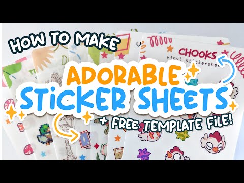 Видео: Как сделать листы с наклейками, урок по дизайну наклеек с помощью Photoshop для создания линий ра...