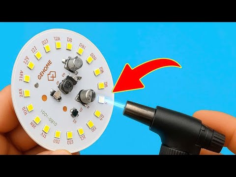Видео: Как только вы узнаете этот секрет! Перегоревшие светодиодные лампочки дома можно будет восстановить