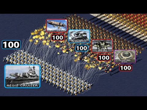 Видео: Противовоздушные возможности крейсера Aegis — Red Alert 2