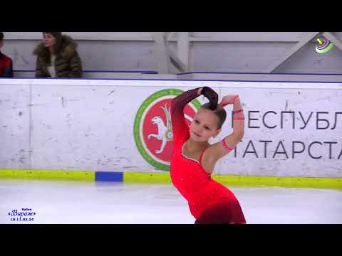 Видео: Бурцева Дарина. Кубок Вираж  Казань 11 02 24. 3 спортивный разряд