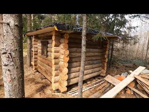 Видео: Баня из валежника. Строю в одиночку.