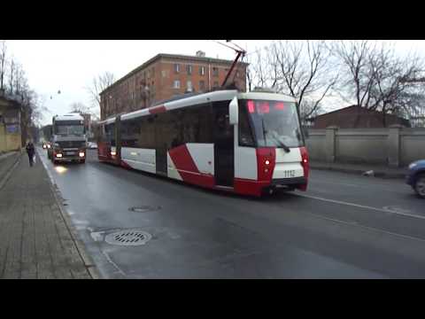 Видео: Трамвай Санкт-Петербурга 3-76: ЛВС-2005 б.1112 по №25 (17.04.13)
