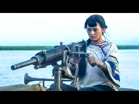 Видео: Деревенская девушка подняла тяжелый пулемет и выстрелила в японскую армию!