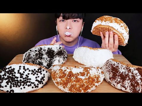Видео: Вафли с молочным кремом MUKBANG ★