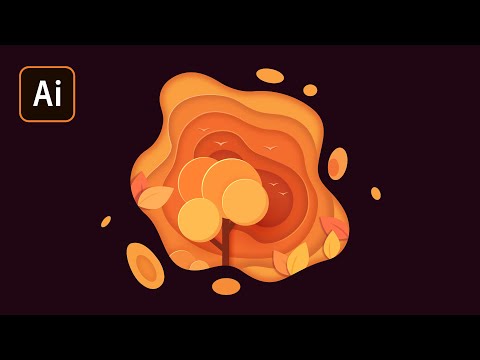 Видео: Иллюстрация в стиле Paper Cut в Adobe Illustrator