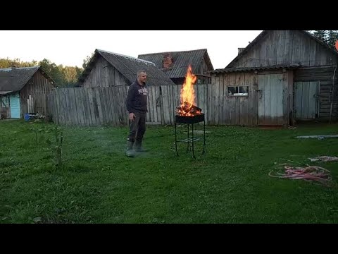 Видео: ЛЕТНИЙ ВЕЧЕР В ДЕРЕВНЕ.ЖАРИМ ШАШЛЫК.