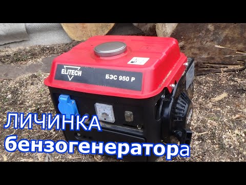 Видео: личинка бензогенератора elitech