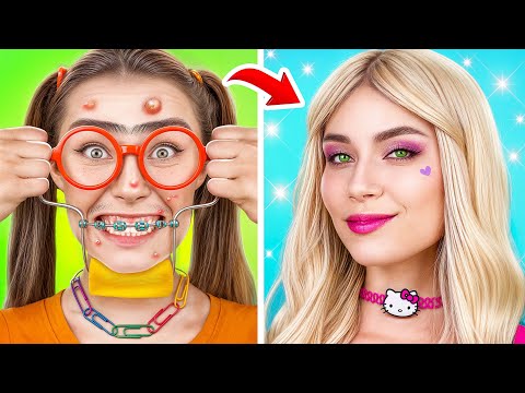 Видео: Как Стать Популярной Экстремальное Преображение Челлендж | Сумасшедший Челлендж от Multi DO Girls