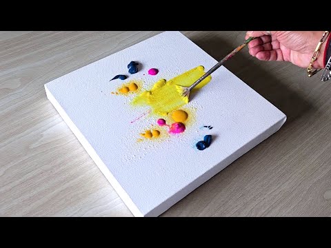 Видео: Простая техника акриловой живописи / Пошаговое руководство для начинающих / 365-дневный марафон /...