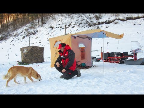 Видео: В новой ПАЛАТКЕ! Застрял в снегах по пути к берлоге! Зимняя рыбалка  2019