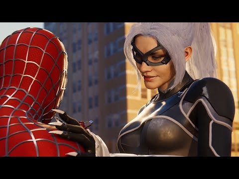 Видео: Черная Кошка спасает Человека-Паука! Битва с Кувалдой