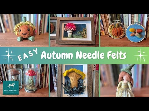 Видео: 🎃Давайте вдохновимся этими игольными валяными изделиями ДЛЯ НАЧИНАЮЩИХ!🧙🏻‍♀️