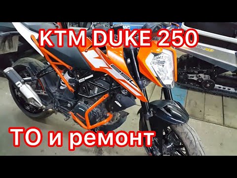 Видео: KTM Duke 250 ТО и ремонт !