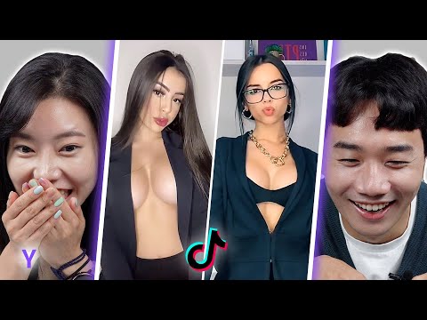 Видео: Корейский парень и девушка реагируют на вызов TikTok «Boom» | Y